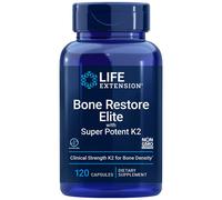 Life Extension Bone Restore Elite Con Super Potente K2 D3 120Caps MK-4 45.000Mcg