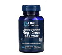 Life Extension Caffeinated Mega Green Tea Extract, estratto di tè verde, 100 capsule vegetali
