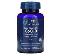 Life Extension, CoQ10 super assorbibile con d-limonene, 50 mg, 60 capsule molli