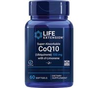 Life Extension CoQ10 (ubichinone) super assorbibile con d-limonene, 100 mg