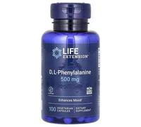 Life Extension, D, L-fenilalanina, 500 mg, 100 capsule vegetariane
