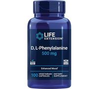 Life Extension, D, L-fenilalanina, potenziatore dell'umore, 500 mg, 100 capsule vegane