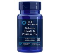 Life Extension Folato bioattivo e vitamina B12 - 90 capsule vegetali