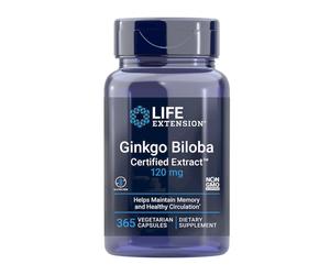Life Extension Ginkgo Biloba, Estratto Certificato 120 mg 365 St
