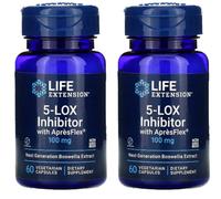 Life Extension Inibitore 5-Lox Con Apresflex 100Mg - 2X60 Veg Caps Boswellia