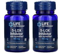 Life Extension Inibitore 5-Lox Con Apresflex 100Mg - 2X60 Veg Caps Boswellia