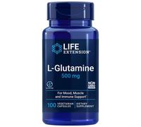 Life Extension L-Glutammina 500 mg - 100 Capsule Vegetali