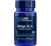 Life Extension Mega GLA Semi Di Sesamo Lignani 30 Softgel GLA 400mg Non-GMO