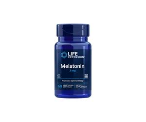 Life Extension Melatonina 3 mg, supporto per il sonno, 60 capsule vegetali