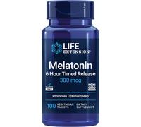 Life Extension Melatonina a rilascio prolungato per 6 ore, 100 compresse vegetariane