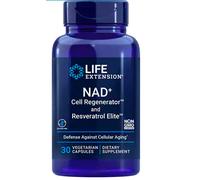 Life Extension NAD+ Cell Regenerator™ ottimizzato e trans-resveratrolo, nicotinamide e trans-resveratrolo, 30 capsule vegetali