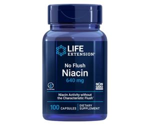 Life Extension No Flush Niacin 640 mg, 100 capsule