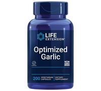 Life Extension, Optimized Garlic (Estratto di Aglio), 200 Capsule vegane, Testat