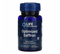 LIFE EXTENSION Saffron Ottimizzato 88.5mg 60 Caps Std. A 0.3% Safranal Satiereal