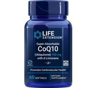 Life Extension Super-Assorbibili Coq10 100mg Kaneka Ubiquinone D-Limonene 60 Gel