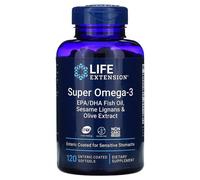 Life Extension Super Omega-3 m Sesamlignan + Olivenext.120 softgels rivestiti...