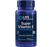 Life Extension, Super Vitamin E, 400IU, 90 capsule molli - spedizione lampo