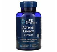 Life Extension Surrenale Energia Formula 60 Pillole Veg Bacopa/Cordyceps/