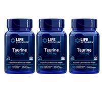 Life Extension Taurina 1000Mg Aminoacido 3X90 Caps Non-GMO/Gluten Free