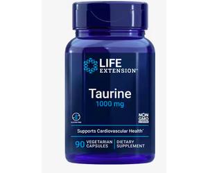 Life Extension Taurine, taurina, 1000 mg, 90 capsule vegetali