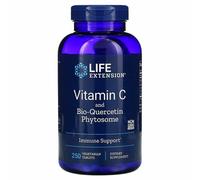 Life Extension Vitamina C 1000mg Bio-Quercetin Phytosome 250 Pillole Quercetina