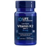 Life Extension Vitamina K2 a basso dosaggio ( MK-7 ) 45 mcg - 90 Capsule molli