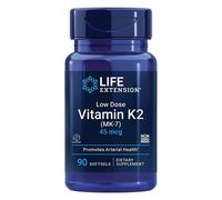 Life Extension, vitamina K2 a basso dosaggio (MK-7), 45mcg, 90 capsule molli