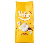 Life | Farina di Cocco, Farina Senza Glutine Ricca di Fibre e Proteine, Versatile per le tue Ricette Dolci, 250 g
