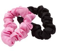 Life Fascia per Capelli Sottile 100% Seta Naturale Nero-Rosa 2 pz