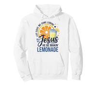 Life Gave Me Lemons But Jesus Makes Lemonade Faith Apparel Felpa con Cappuccio