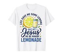 Life Gave Me Lemons But Jesus Makes Lemonade Faith Apparel Maglietta