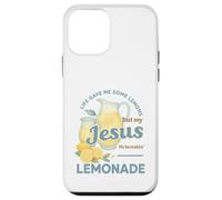 Life Gave Me Lemons But My Jesus Makes Lemonade Watercolor Custodia per iPhone 12 mini
