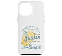 Life Gave Me Lemons But My Jesus Makes Lemonade Watercolor Custodia per iPhone 13 Pro Max