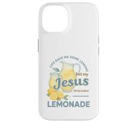 Life Gave Me Lemons But My Jesus Makes Lemonade Watercolor Custodia per iPhone 14