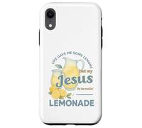 Life Gave Me Lemons But My Jesus Makes Lemonade Watercolor Custodia per iPhone XR