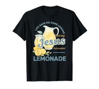 Life Gave Me Lemons But My Jesus Makes Lemonade Watercolor Maglietta