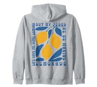 Life Gave Me Some Lemons Jesus Lemonade Distressed sul Retro Felpa con Cappuccio