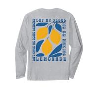 Life Gave Me Some Lemons Jesus Lemonade Distressed sul Retro Maglia a Manica