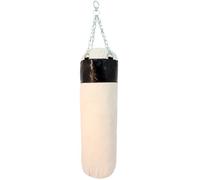 Life gears, sacco da boxe in tela con catene, colore: nero