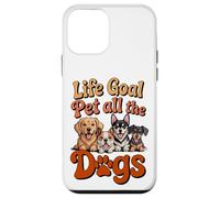 Life Goal Pet All The Dogs, divertente amante dei cani, stile retrò Custodia per iPhone 12 mini