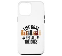 Life Goal Pet All The Dogs Puppy Paws Doggy Pet Appassionato Custodia per iPhone 12 Pro Max