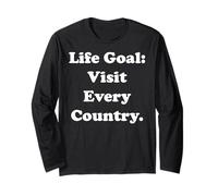 Life Goal: Visit Every Country Dream Traveling Maglia a Manica