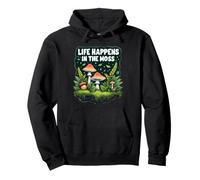 Life Happens in The Moss Mossarium Bosco da Interno Felpa con Cappuccio