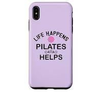 Life Happens Pilates Helps Pilates Era Pilates Instructor Custodia per iPhone XS Max