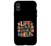 Life Happens Visuals Aiutano l'istruzione speciale Lavoro Snack Time Custodia per iPhone X/XS