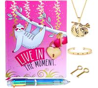 Life is a Doodle Diary con blocco e chiave per ragazze - Journal with Lock Include Diario di ragazze segrete per il diario che scrive Bracciale a pen