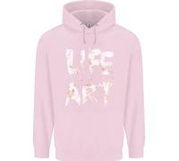 Life Is A Dying Art Slogan Pessimist Artist Uomo Felpa