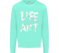 Life Is A Dying Art Slogan Pessimist Artist Uomo Sweatshirt Jumper