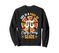 Life Is a Piece of Pi Day Pizza Every Slice Math Teacher Felpa
