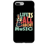 Life Is All About The Music Design Retro Guitar Custodia per iPhone 7 Plus/8 Plus